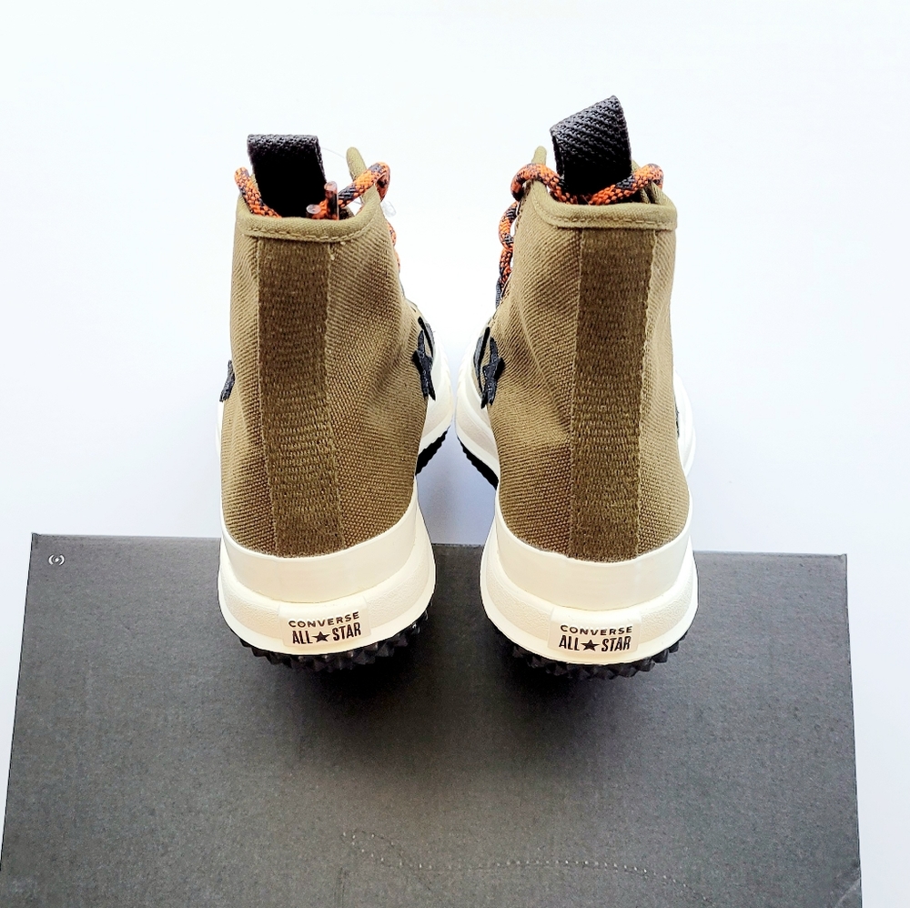 Converse Bosey MC HI Surplus Olive Green Campfire Orange Women's 5.5 - Picture 4 of 6